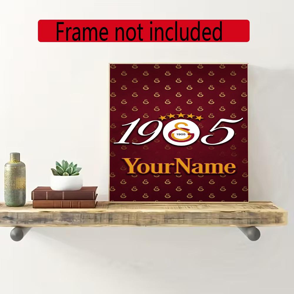 Galatasaray Personalized Name Round Diamond Painting Kit Diamond Embroidery Painting Rhinestones Mosaic Frameless Handwork Decoration Arts