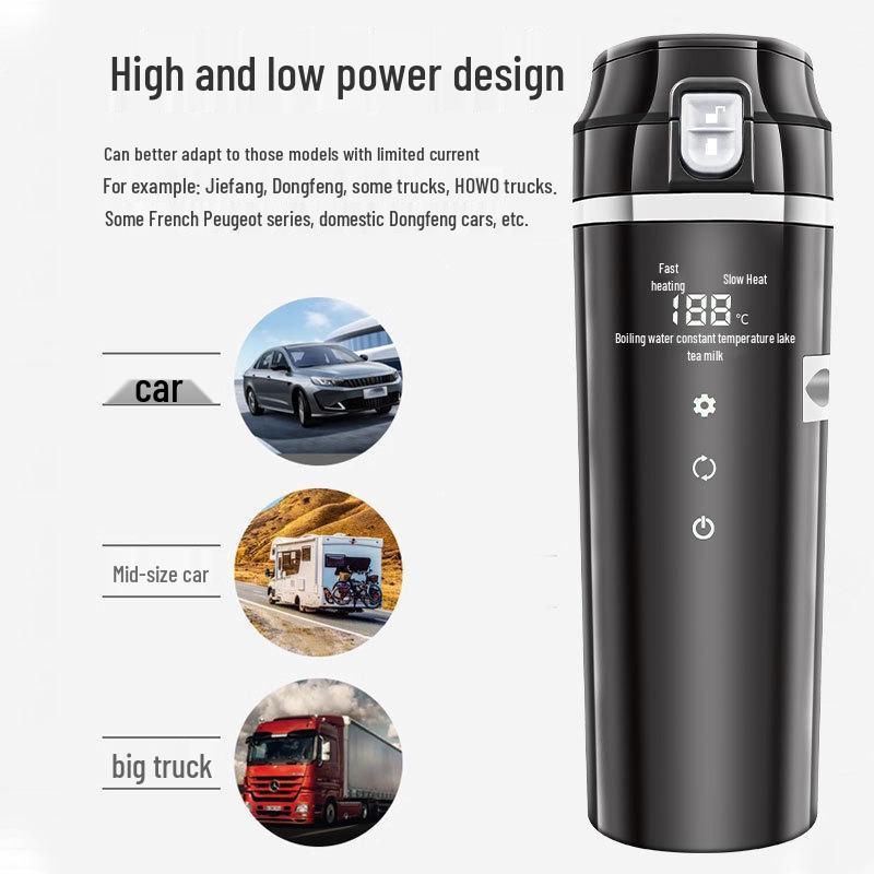 Universal Smart Travel Electric Kettle: Compact Car/Home Boiling Water Cup