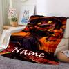 Custom Name Murder Drones Theme Printed Blanket - Perfect for Couch, Bed, Travel & Outdoor Use | Machine Washable, Cozy & Durable.