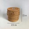 Rattan storage box, tea storage tank, candy snack storage basket, jewelry storage box.