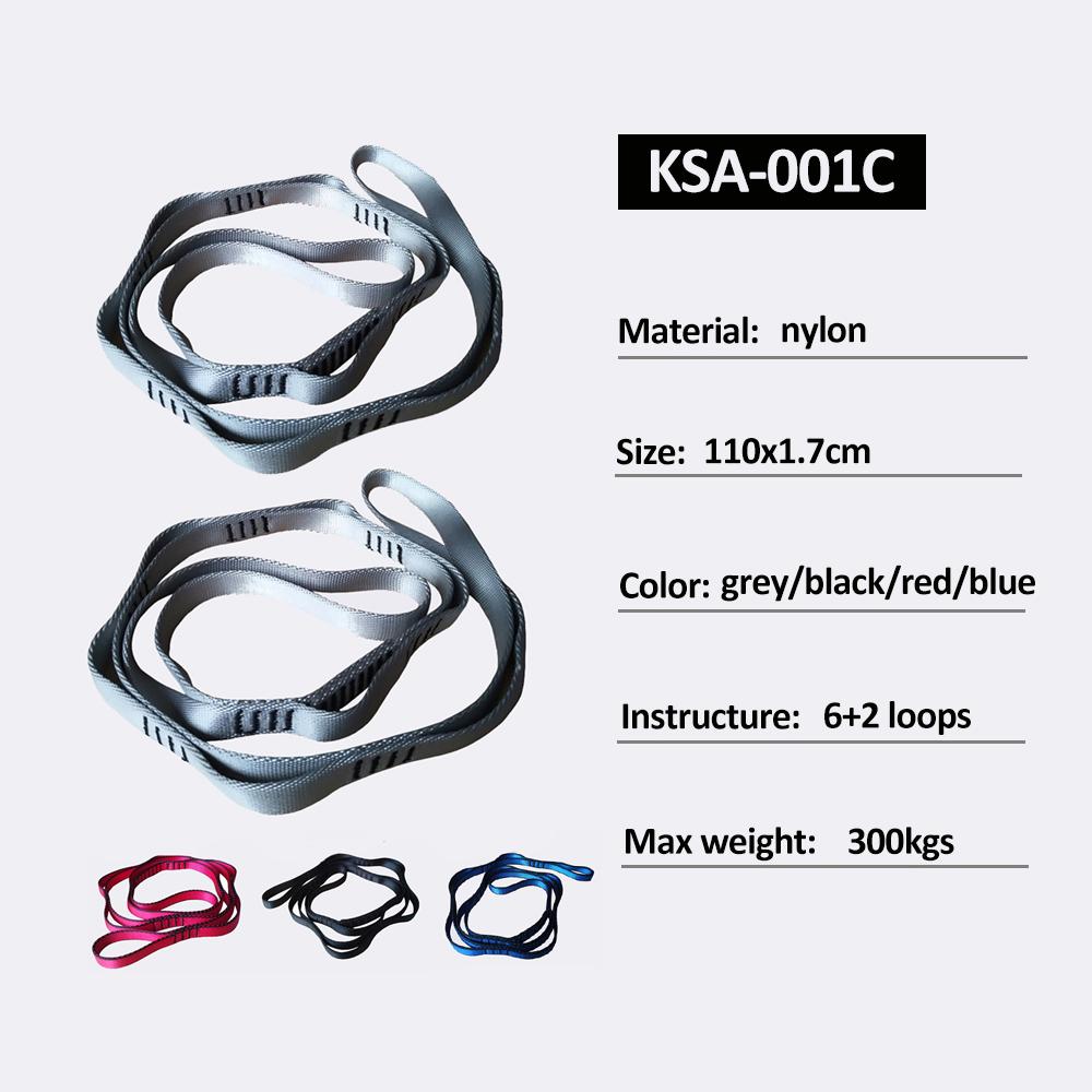 Adjustable Nylon Yoga Hammock Strap Aerial Yoga Ceiling Mount Heavy Duty Yoga Swing Daisy Chain Sling Rigging Universal Portable