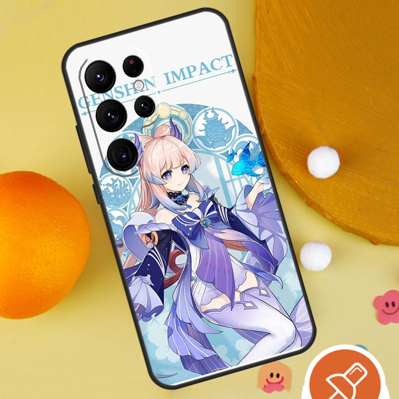 Sangonomiya Kokomi Genshin Impact Phone Case For Samsung Galaxy S25 Ultra S24 S23 S22 S21 Ultra S9 S10 Plus S20 FE Funda Cover