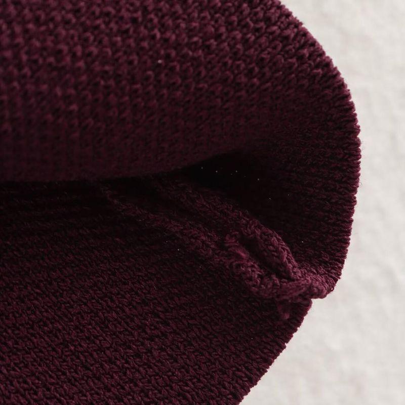 Kaslead New Arrival Women's Fashion Style Fashion Minimalist Three-Color Golden Button Long Sleeves Knitting Tops