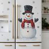 Christmas Snowman Snowflake Wall Stickers Fridge New Year Decoration Mural Cartoon Room Beautify Home Decor Self-adhesive Decals