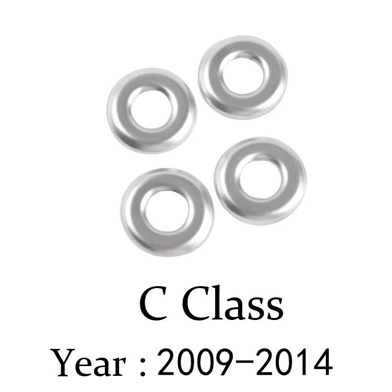 

For Mercedes Benz C-Class W204 C180 C200 4-piece metal aluminum alloy car parts door ring decorative cover accessories