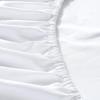 White Non-Slip Mattress Cover - Fitted Bedspread for 1.8m Beds, Ideal for Hotel and Guesthouse Use