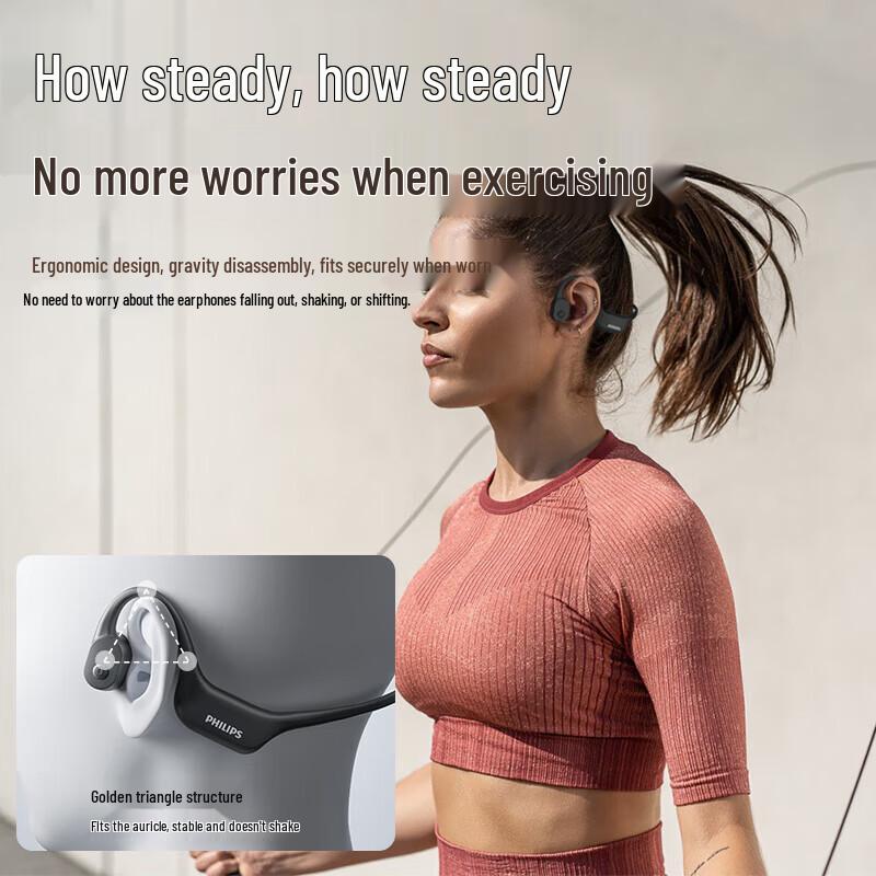Philips Bone Conduction Sports Bluetooth Headset TAA6609
