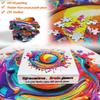 Bgraamiens Paint Splash - 1000 Piece Gradient Colorful Impossible Puzzle for Adults, Hard Challenge.