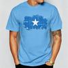 Weiches Baumwoll-Unisex-T-Shirt mit verwaschenem Somalia-Flaggen-Aufdruck Patriotische Kunst Druck Liebhaber Nationalstolz Lässiges Alltags-Outfit Oberteile