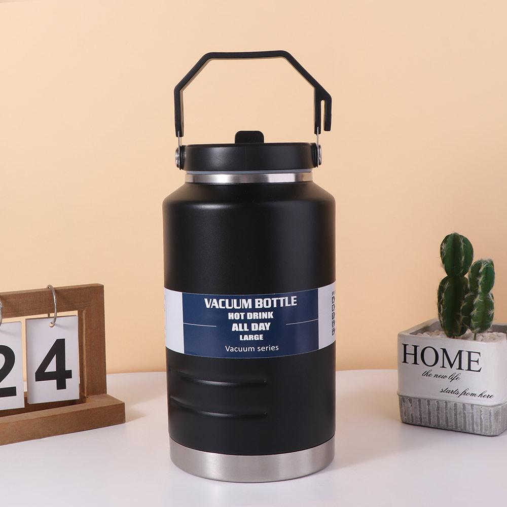 Large Capacity Thermal Water Bottle 2L Drinks Bottle Leak-Proof Coffee Travel Mug  Travel