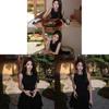 French Style Short Dress With Sequin Embellishments For Elegant Summer Occasions
