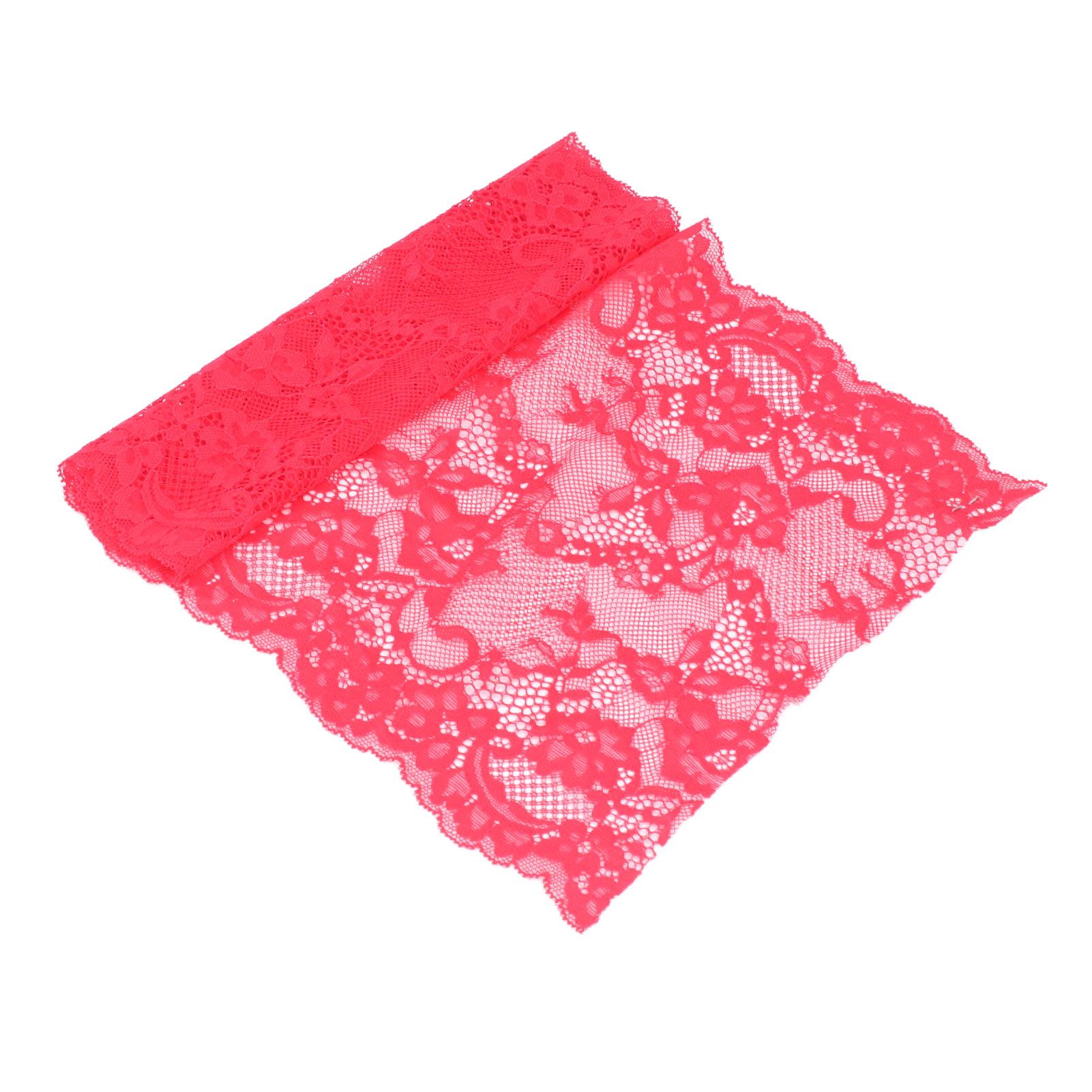 

10 Yards Wide Lace Trim Multi Purpose 4 Colors 23cm Width Fashion Elegance Garment Accessories Lace красный