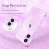 Coque transparente à paillettes pour For Iphone Air 17 Pro Max 16E 16 E 1 Plus 14 13 Mini 12 11 17Pro X Housse de téléphone transparente Bling pour femmes et filles