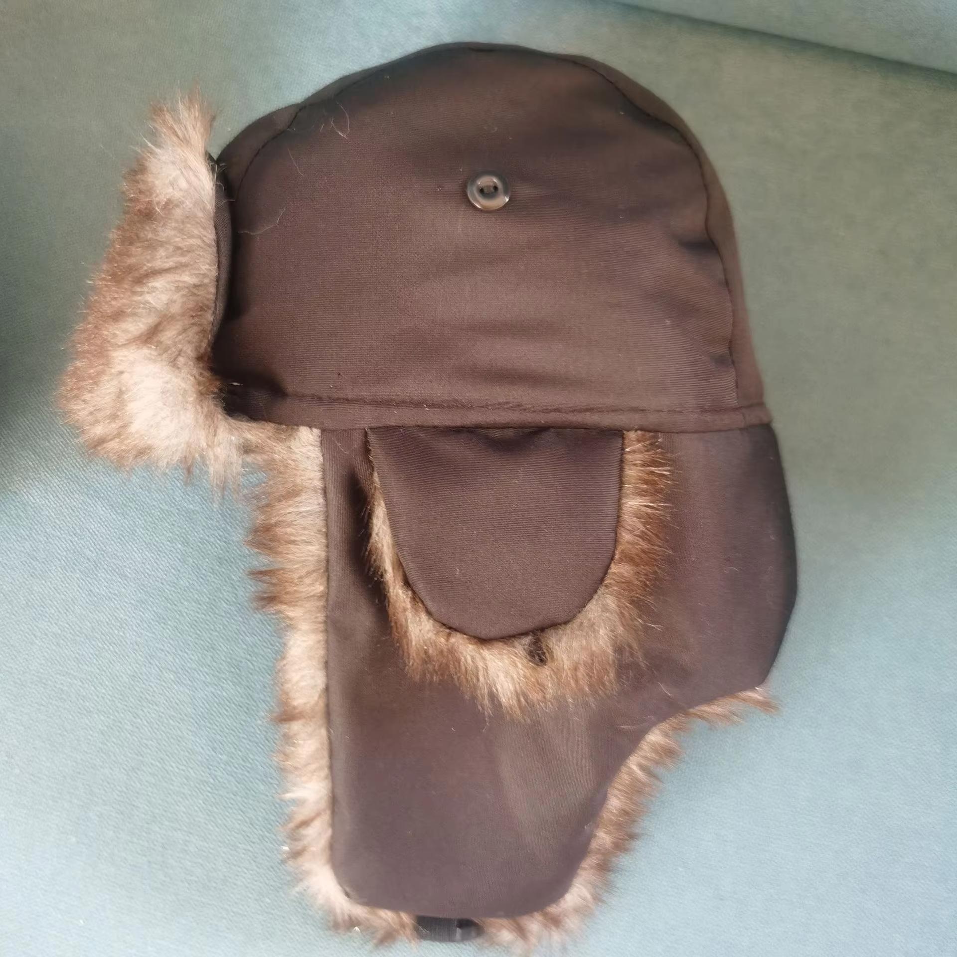 

Winter Flaps Ski Hat New Bomber Hats Russian Ski Hat Faux Fur Hats Mens Women Unisex Warm Trapper Aviator Trooper Earflap серый