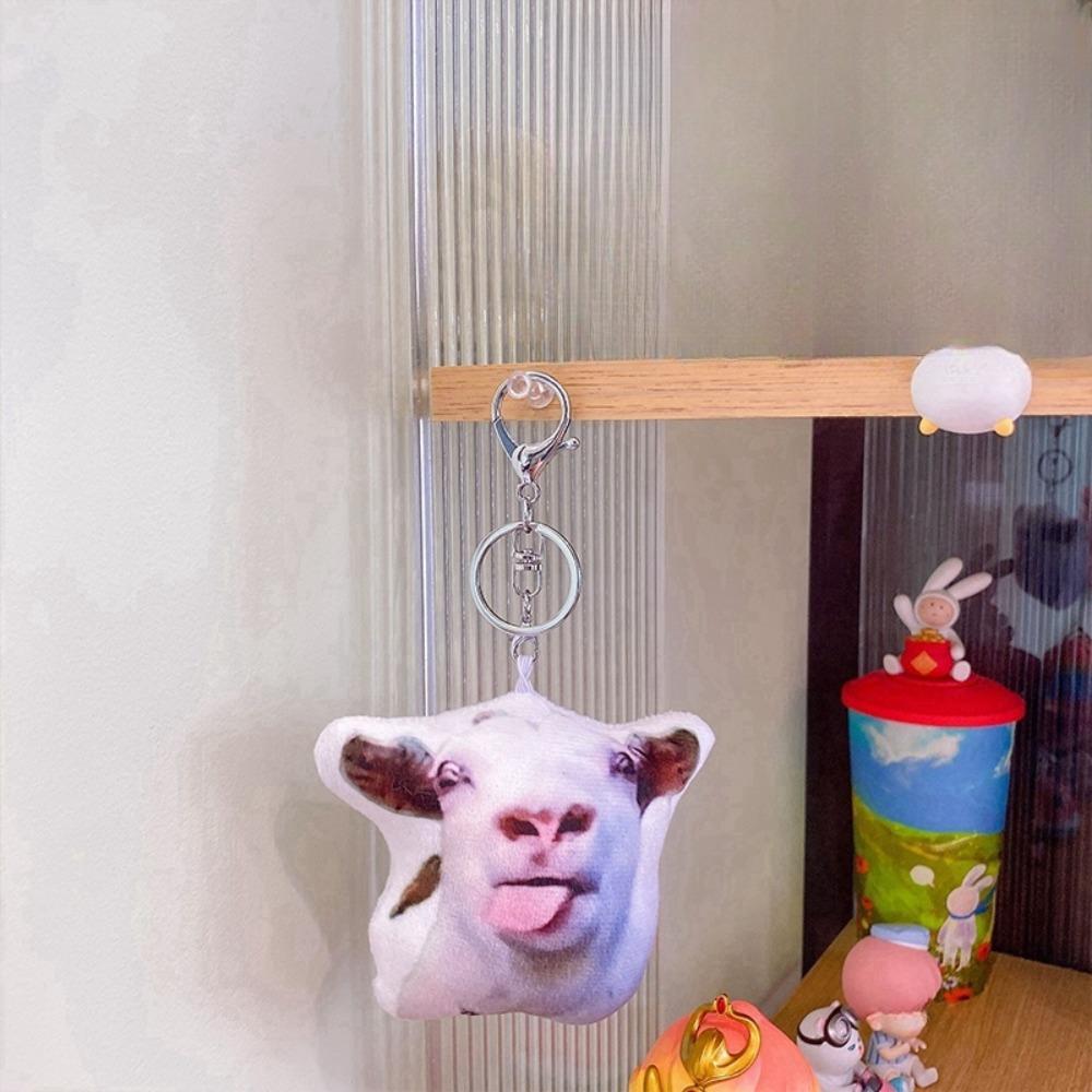 Fashion Oiiai Cat Pendant Electric Huh Cat Keyring Cute Vocal Cat Meme Keychain  Bag Hanging