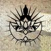 Metal Wall Art Lotus Sun Design Home Decor Gift for Housewarming Wedding