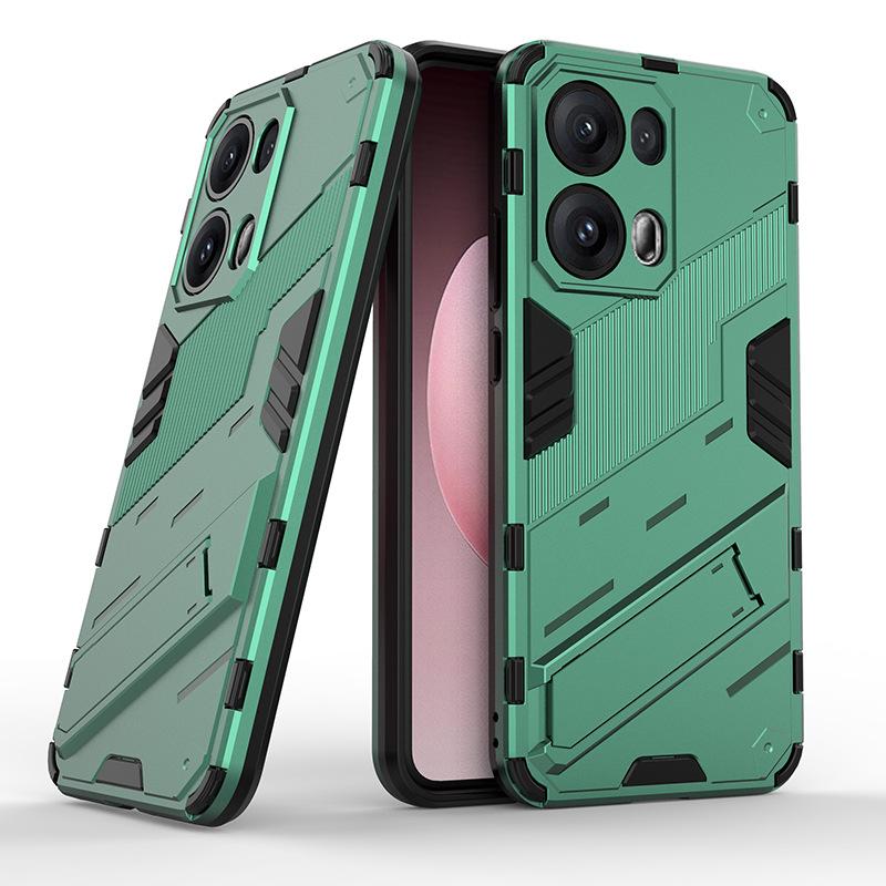Applicable to OPPO Reno13Pro punk mobile phone case Reno12Pro bracket Reno11 anti-drop protective case