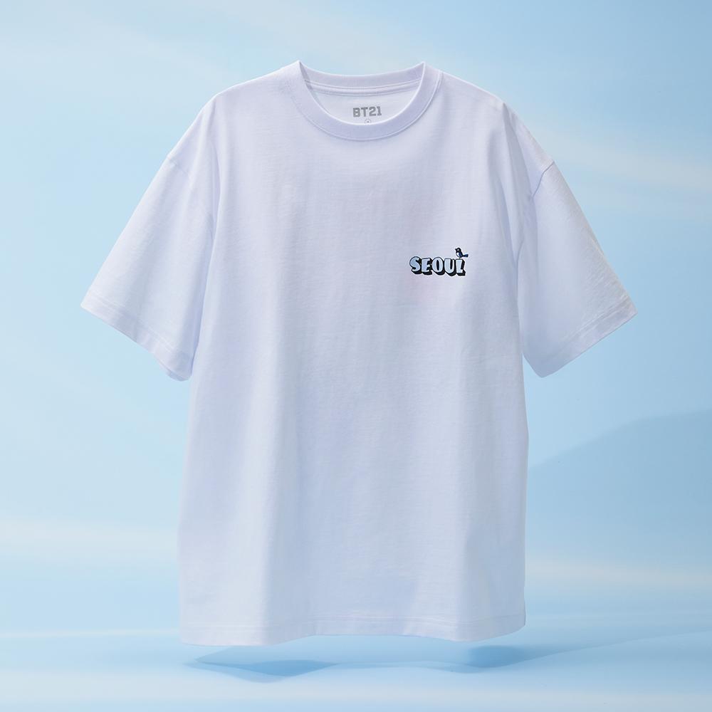 BT21 WORLD VOYAGE Short Sleeve T-Shirt White M
