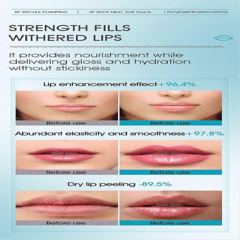 1-5x Bp-Spicule Plumping Lip Shot, Spicule Plumping Lip Balm, Hyaluronic Acid Lip Plumper, Lip Essence Oil 4ml, Moisturizing Day & Night Lip Care 2025