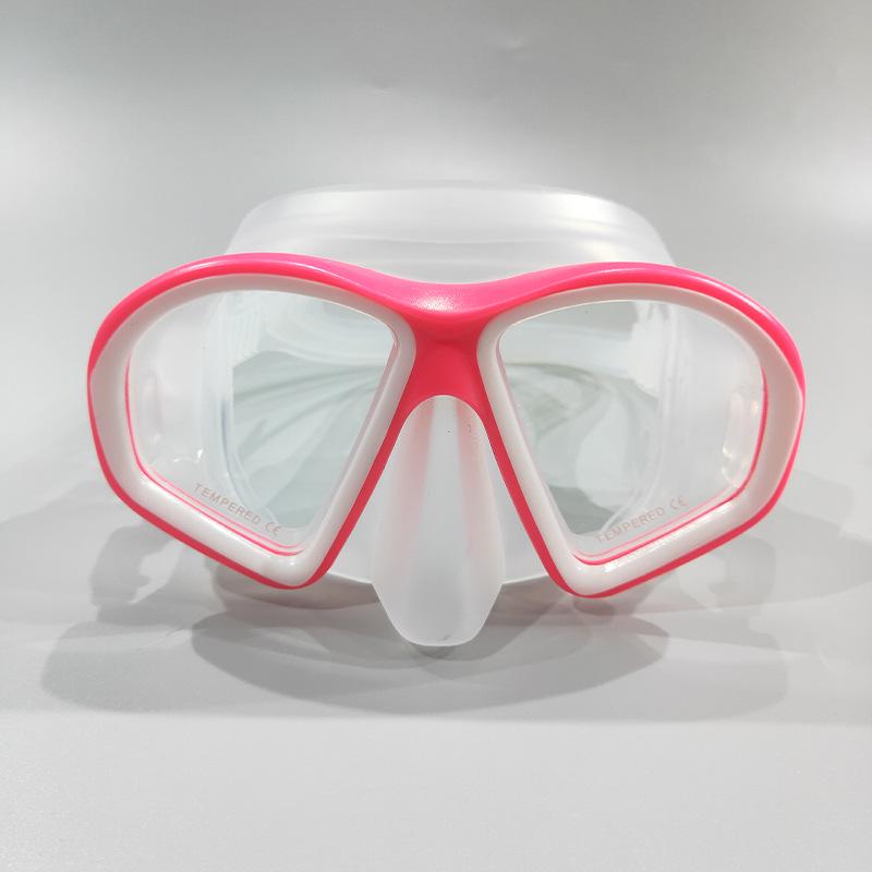 Adult Diving Mask with Tempered Glass and Silicone Seal
