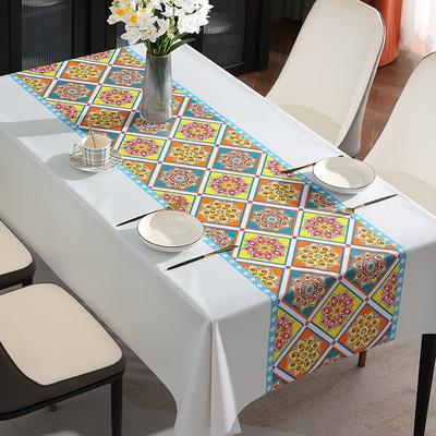 Bohemian Tablecloth Waterproof And Oil-Proof Leave-In Household Dining Table Cloth Tablecloth Coffee Table Cloth Ethnic Style