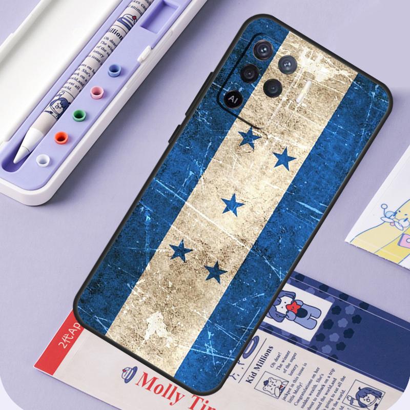Honduras Flag For Oppo A94 A74 A54 A15 A18 A38 A58 A78 A98 A40 A60 A80 A16 A76 A96 A57 A17 A77 A5 Pro Case