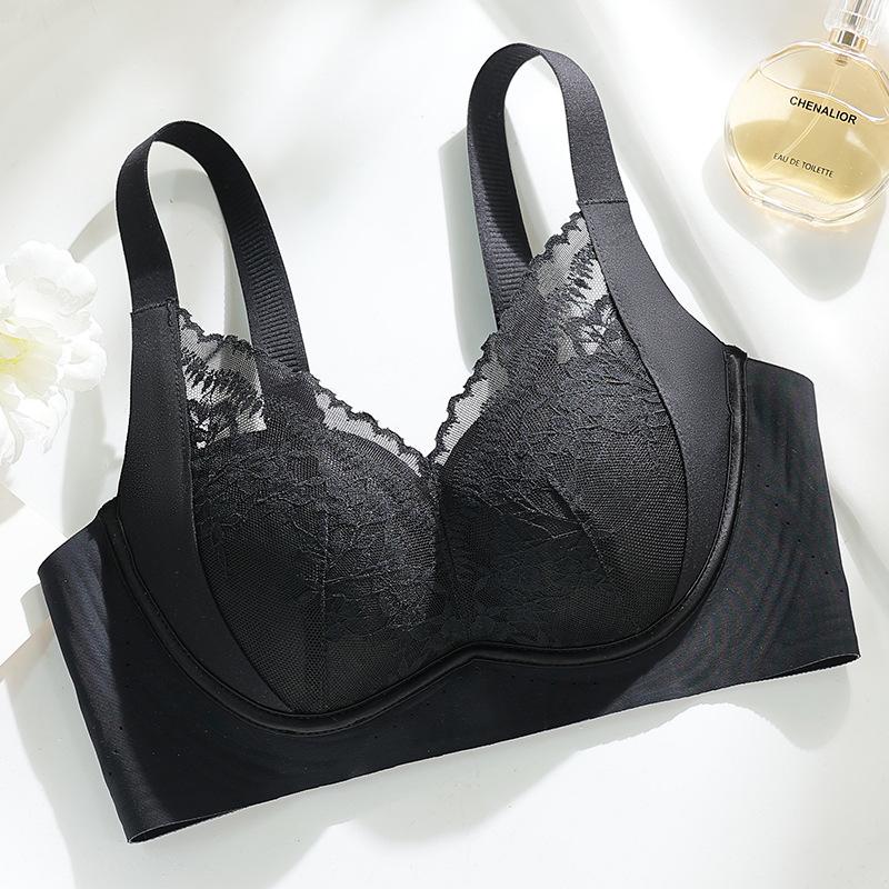 New Sexy Lace Without Steel Ring, Thin Jelly Glue Soft Support Bra Cover Gathered Without Trace