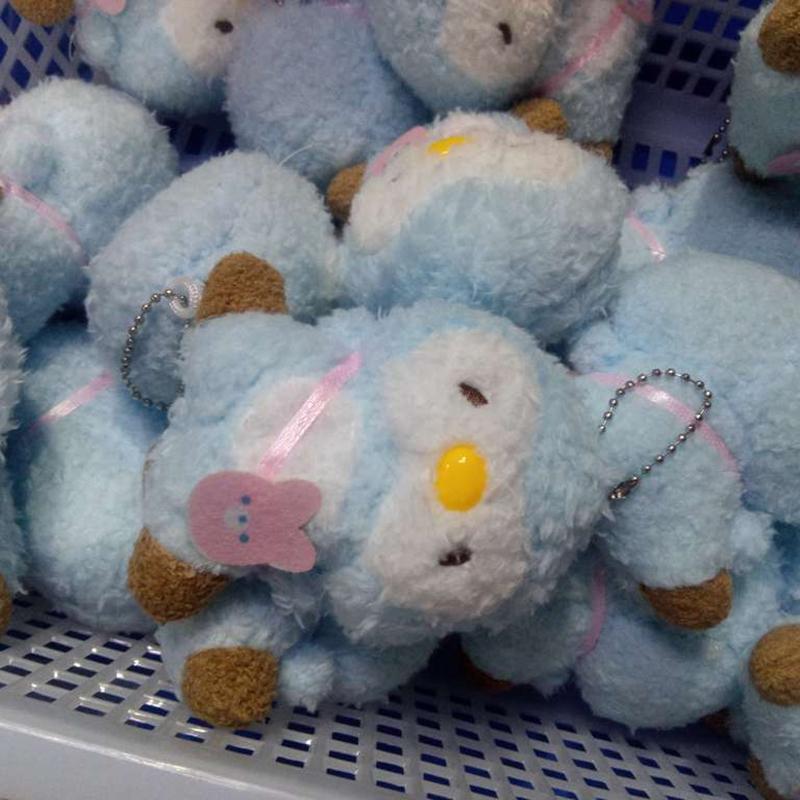 Cute Plush Chick Penguin Doll Toys Keychain Bag Charms Key Pendant Decorations Kawaii Soft Stuffed Key Ring For Girls Kids Gifts