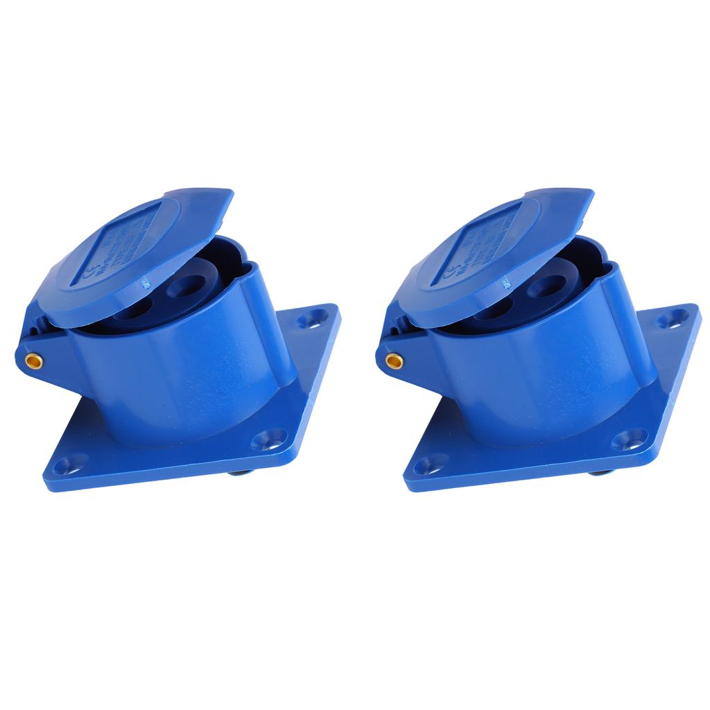 2 buc priză industrială monofazată, 3 pini, rezistentă la explozie, impermeabilă, 16 A, 3 găuri, 220250 V