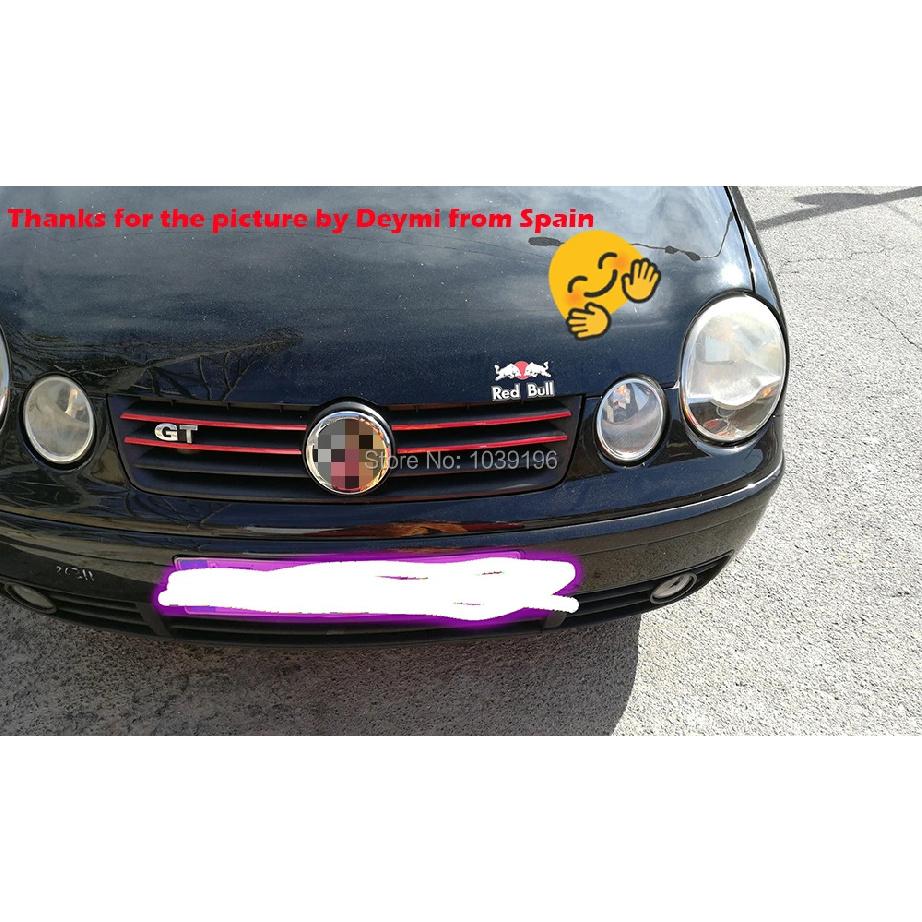 5 X Car Styling Fashion Front Grills Stickers Car Accessories Decorative Car Body Decals for Volkswagen VW Golf 6 Jetta Sagitar