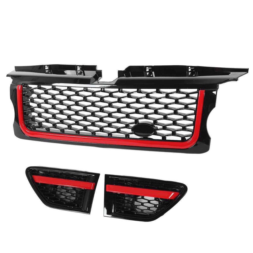 Front Bumper Middle Grille with Side Vents LR006305 Front Upper Bumper Grille Cover for Range Rover Sport L320 2005 To