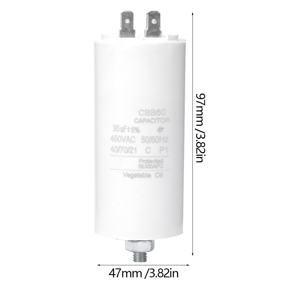CBB60 450V 35uf Condensator Pornire/Funcționare Motor cu Piuliță cu Șurub pentru Mașină de Spălat