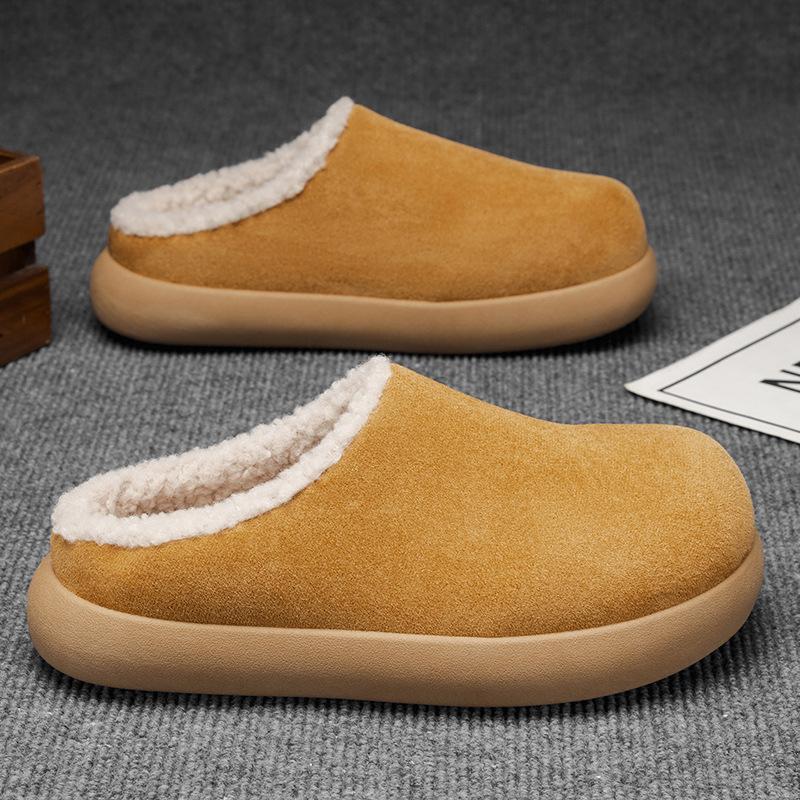 Autumn and winter new men s casual warm shoes medium help warm velvet men s shoes indoor casual men s shoes 44