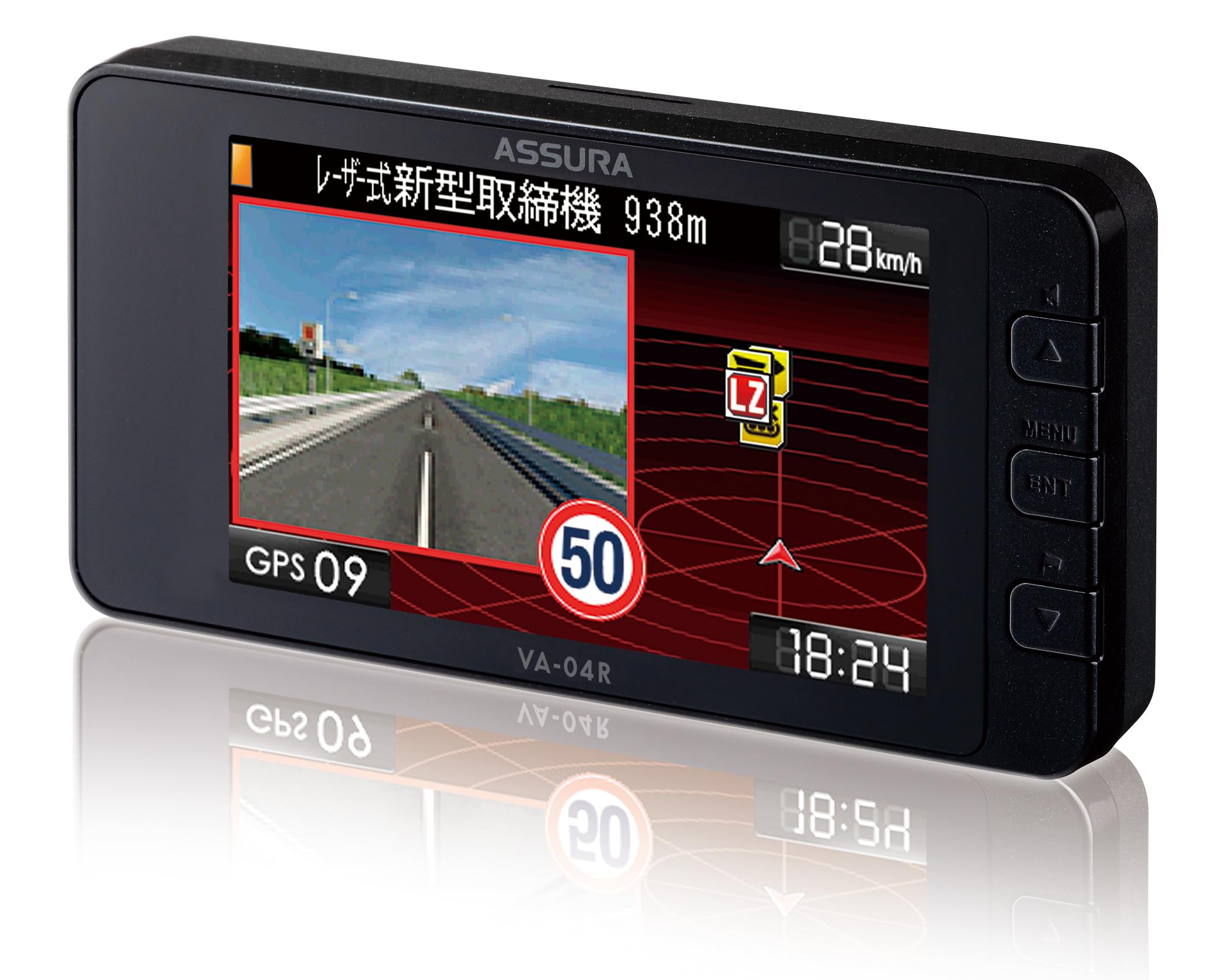 

Cellstar VA-04R Радар безопасности с GPS, совместимый с лазером, интегрированный 18-диапазонный, совместимый с зоной 30, 3.2 inches