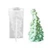 3D Christmas Tree Candle Molds In Flexible Silicone for Pouring, Releasing, and Reusing In Seasonal Waxes Craft Projects