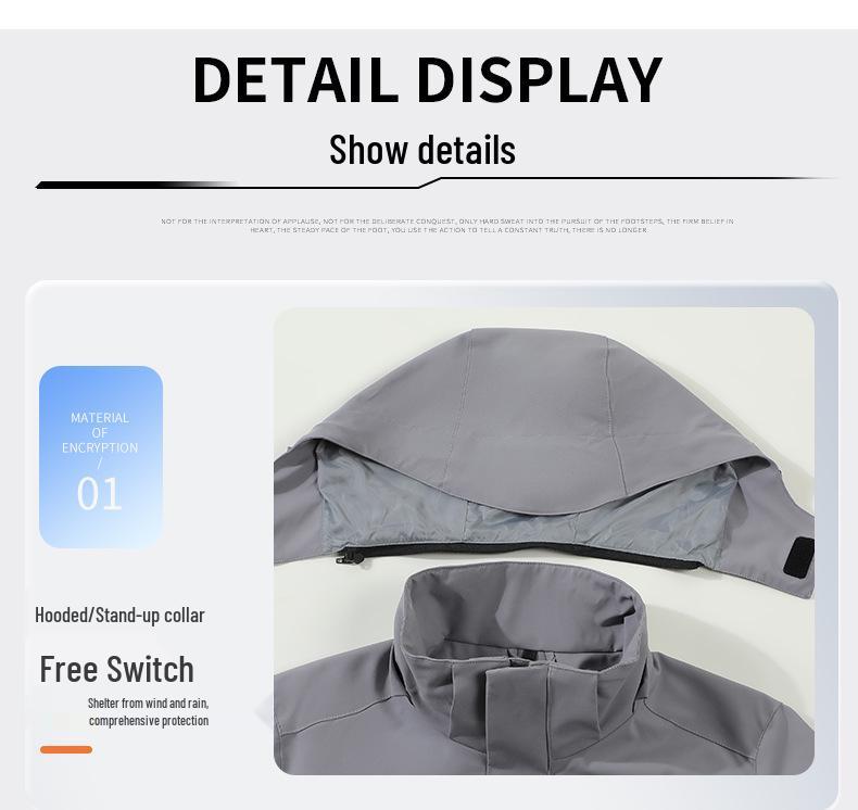 Unisex Młodzieżowa Wodoodporna Kurtka Górska Trzyw Warstwy z Odpinaną Podpinką Puchową