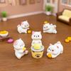 Cartoon Cat Figurines Miniatures Cute Diy Handicraft Mini Cat Ornament Resin Crafts Kitten Statue Micro Landscape Ornaments