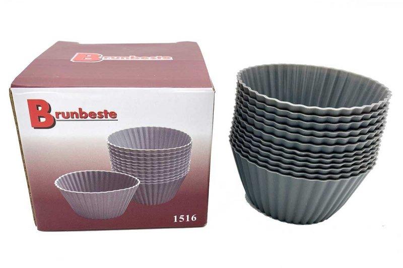 Silikonowe Foremki Do Pieczenia Muffinek 12Szt. 1516
