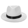 Modny Kapelusz Trilby z Kopułą i Zwijanymi Brzegami Kapelusz Panama Unisex Kostium do Odgrywania Ról Kapelusze Fedora