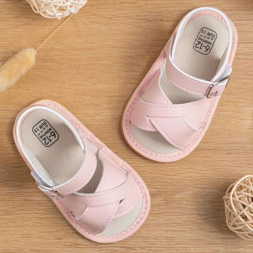 Breathable Summer Baby Sandals with Soft Rubber Soles for Toddlers