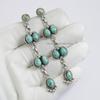 Natural Turquoise Hanging Earring, Kingman Turquoise Earring, Wedding Earrings, 925 Sterling Silver Earrings, Gemstone Earring