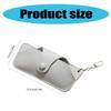 PU Leather Glasses Case Chain Pouch Reading Glasses Holder for Men and Women with Snap Closure Flocked Protective Liner