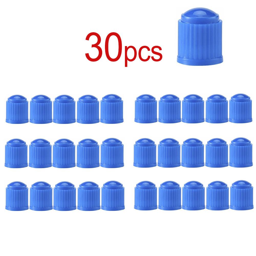 Bicycle Car Tire Valve Stem Caps Tyre Plastic Schrader Valve Stem Dust Cover with Sealing Ring for Car Bike Motorcycle Trolley Valve Stems 1
