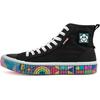Craig & Karl X Trendy Slip-Resistant Durable High-Top Canvas Shoes Unisex Sneakers Black Rainbow K0BX5VS17D-990
