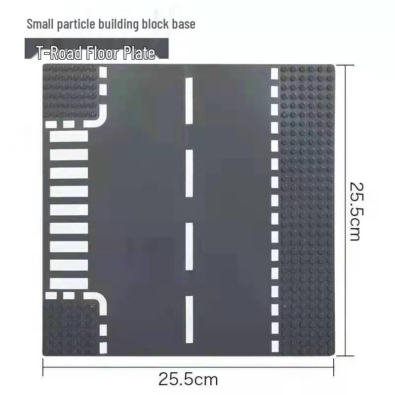 

Маленькая пластина-основа для дороги, совместимая с уличными сценами и дорожными пластинами LEGO City 25.6*25.6CM