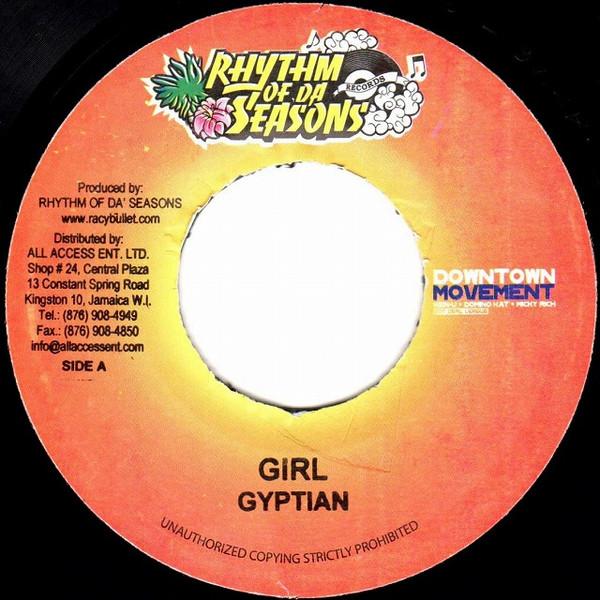 

7inch Record GYPTIAN - Girl NONE Rhythm Of Da Se 2006 Jamaica Reggae, Ska & Dub Used
