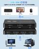[2026 New Release] AFFLIC HDMI KVM Switch, 2 Inputs, 1 Output, 4K@60Hz Compatible, for 2 PCs and 1 Monitor, Keyboard, Mouse, and Printer Sharing, Stab
