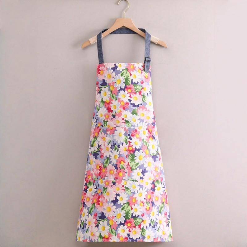 1pc Cooking Apron High quality and creatively designed kitchen aprons with adjustable pockets, perfect for cooking and chef use