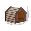 Cat Bed House Calming,Sleeping Snooze Soft Anti Slip Bottom Pet Semi Closed for Puppy Dog