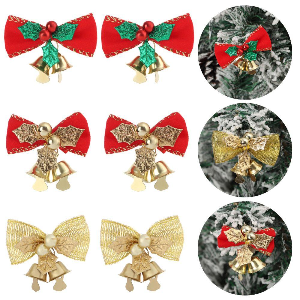 

10шт модная вечеринка висит рождественский колокольчик елочные украшения Рождественский бантик Рождественский кулон